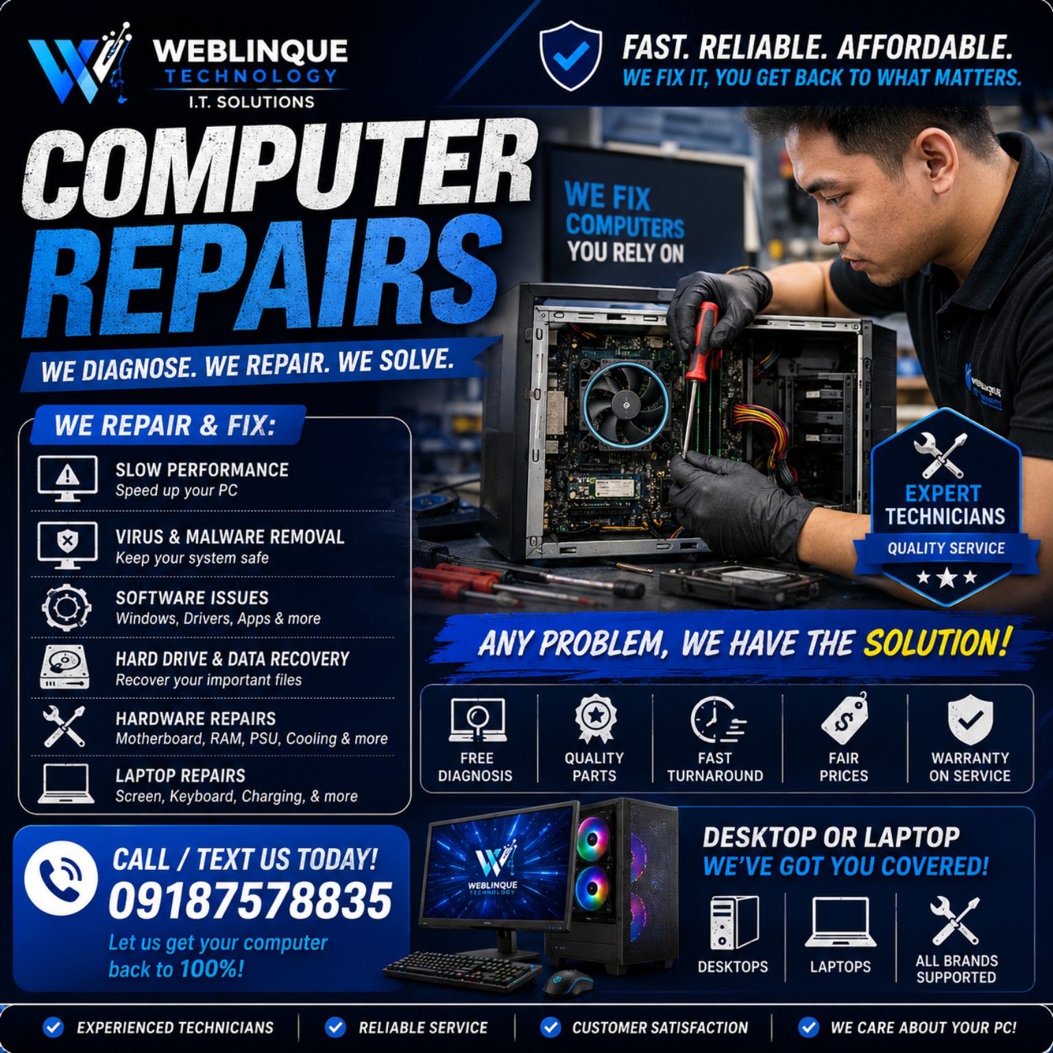 Computer repair promotion
