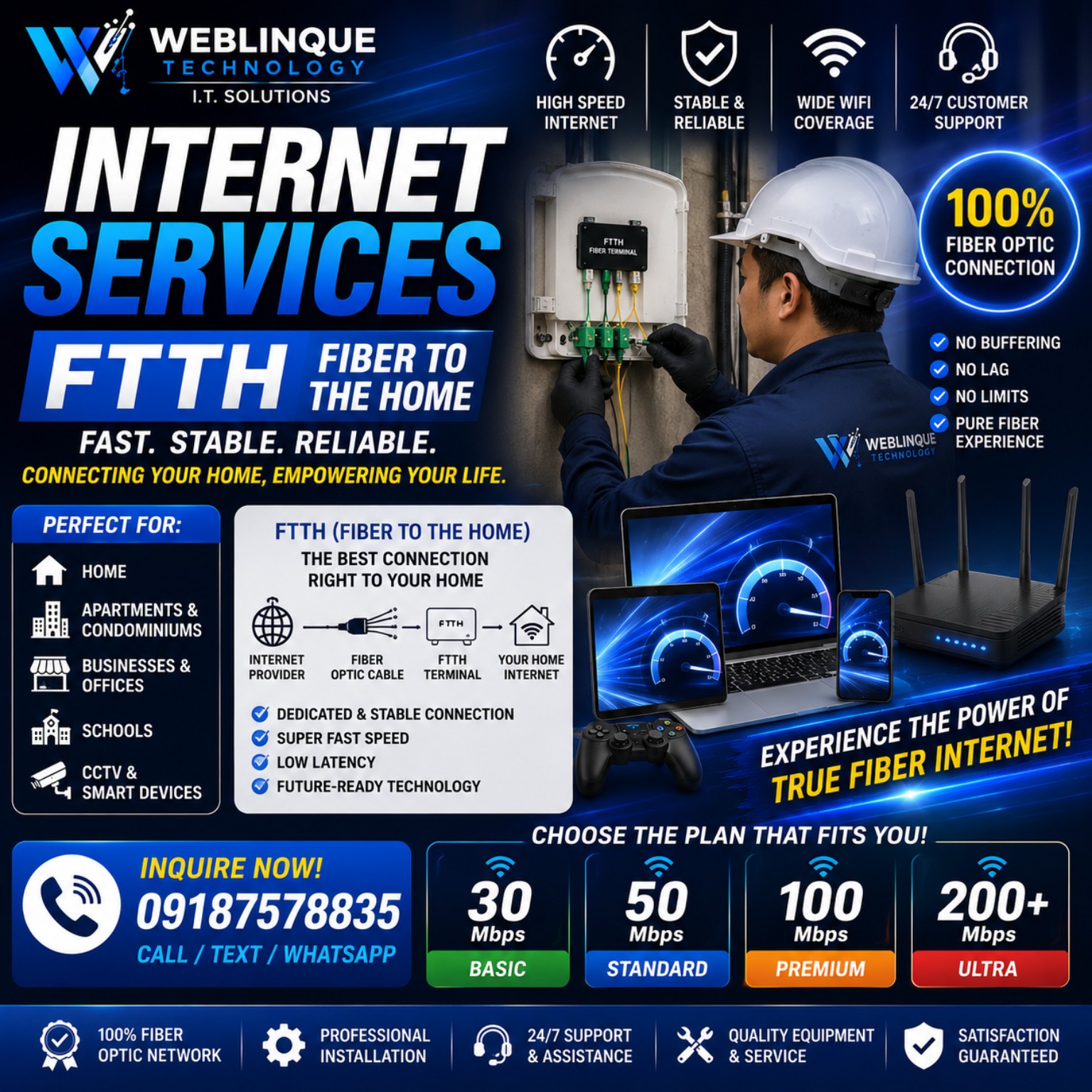 FTTH fiber internet promotion