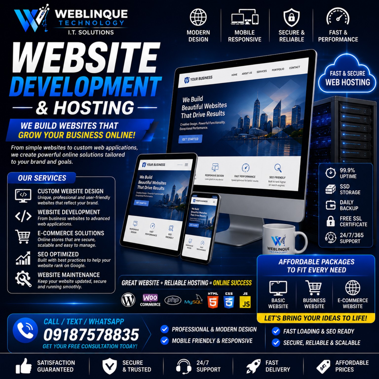 Website development and hosting promotion